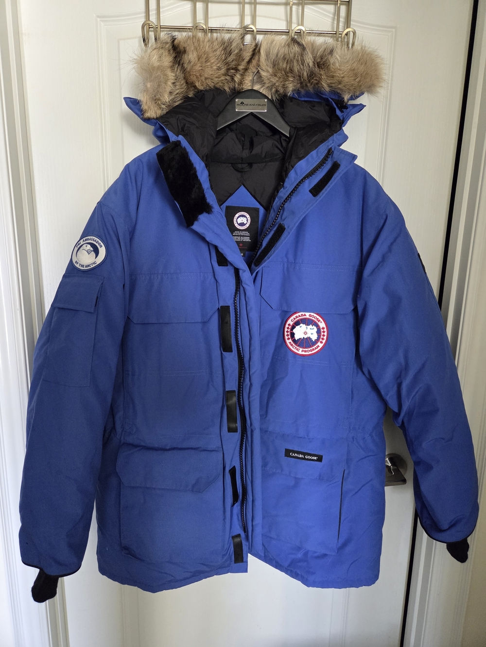 Canada Goose Men's Expedition Parka Jacket in Royal Blue